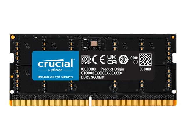 Crucial - DDR5 - module - 16 GB - SO-DIMM 262-pin - 4800 MT/s