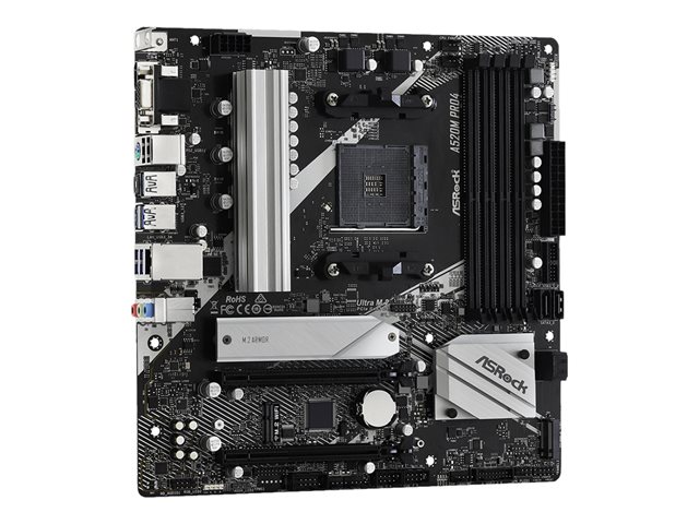 ASRock A520M Pro4 - motherboard - micro ATX - Socket AM4 - AMD A520