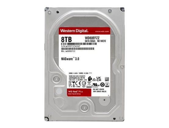 WD Red Plus WD80EFZZ - hard drive - 8 TB - SATA 6Gb/s