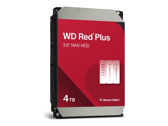 WD Red Plus WD40EFPX - Hard drive - 4 TB - internal - 3.5