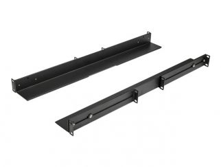 StarTech.com 1U 19 inch Server Rack Rails, 24-36 inch Adjustable Depth, Universal 4 Post Rack Mount Rails, Network Equipment/Server/UPS Mounting Rail Kit, HPE ProLiant, Dell PowerEdge - 4 Post Rack Rails (UNIRAILS1UB) - Rack rail kit - rack mountable - bl