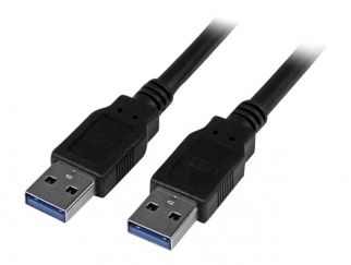 StarTech.com 3m 10 ft USB 3.0 Cable - A to A - M/M - Long USB 3.0 Cable - USB 3.1 Gen 1 (5 Gbps) (USB3SAA3MBK) - USB cable - USB Type A (M) to USB Type A (M) - USB 3.0 - 3 m - molded - black - for P/N: HB30C1A1CPD, HB30C3A1CFBW, HB30C3A1CST, HB30C5A2CSC,