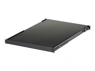 StarTech.com 1U Adjustable Server Rack Mount Shelf - 175lbs - 19.5 to 38in Deep Universal Tray for 19" AV, Data & Network Equipment Rack (ADJSHELFHD) - rack shelf - 1U