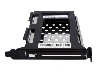 StarTech.com 2.5in SATA Removable Hard Drive Bay for PC Expansion Slot - Storage bay adapter - black - S25SLOTR - storage bay adapter