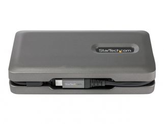 StarTech.com USB C Multiport Adapter, USB C to 4K 60Hz HDMI 2.0, 2-Port 10Gbps USB Hub, 100W Power Delivery Pass-through, GbE, SD/MicroSD, USB Type-C Mini Dock, 10"/25cm Attached Cable - USB C Docking Station - docking station - USB-C - HDMI