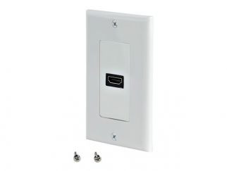 StarTech.com Single Outlet Female HDMI Wall Plate White - Wall mount plate - white - HDMIPLATE - Wall mount plate - white - for P/N: FPCEILPTBLP, FPWFXBAT, FPWHANGER, FPWTLTBAT, FPWTLTPORT, MBLTVSTNDEC, VIDWALLMNT