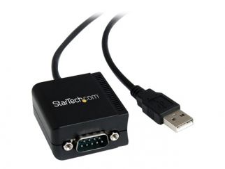 StarTech.com USB to Serial Adapter - Optical Isolation - USB Powered - FTDI USB to Serial Adapter - USB to RS232 Adapter Cable (ICUSB2321FIS) - serial adapter - USB - RS-232