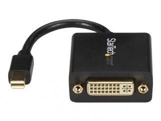 StarTech.com Mini DisplayPort to DVI Adapter - 1920x1200 – Thunderbolt 2 – mDP to DVI Converter for Your Mini DP MacBook or PC (MDP2DVI) - DVI adapter - Mini DisplayPort (M) to DVI-I (F) - 10.2 cm - black - for P/N: DP2MDPMF3, DVIDDMM1, DVIDDMM10M, DVIDDM