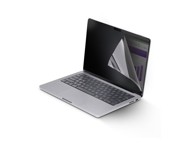 StarTech.com 14-inch MacBook Pro 21/23 Laptop Privacy Screen, Anti-Glare Privacy Filter with 51% Blue Light Reduction, Monitor Screen Protector with +/- 30 deg. Viewing Angle - Reversible Matte/Glossy Sides (14M21-PRIVACY-SCREEN) - notebook privacy filter