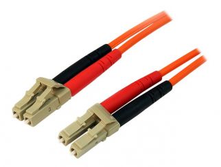 StarTech.com 2m Fiber Optic Cable - Multimode Duplex 50/125 - LSZH - LC/LC - OM2 - LC to LC Fiber Patch Cable (50FIBLCLC2) - network cable - 2 m - 2 m