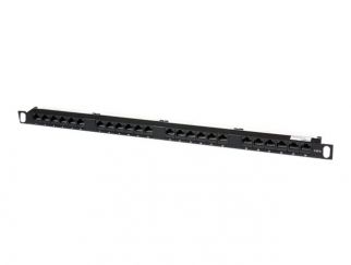 StarTech.com 24 Port 0.5U Cat5e Patch Panel - RJ45 Ethernet Rack Mount Cat 5e 110 Patch Panel - Rackmount Network Patch Panel (PANELHU24) - Patch panel - CAT 5e - 24 ports - for P/N: RACK-18U-20-WALL-OA, RACK-21U-20-WALL-OA, RACK-24U-20-WALL-OA, RK3236BKF