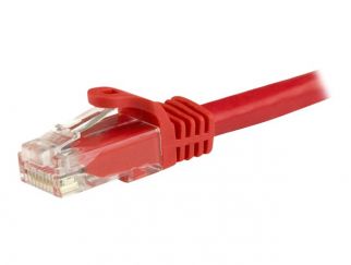 StarTech.com 3m CAT6 Ethernet Cable, 10 Gigabit Snagless RJ45 650MHz 100W PoE Patch Cord, CAT 6 10GbE UTP Network Cable w/Strain Relief, Red, Fluke Tested/Wiring is UL Certified/TIA - Category 6 - 24AWG (N6PATC3MRD) - patch cable - 3 m - red