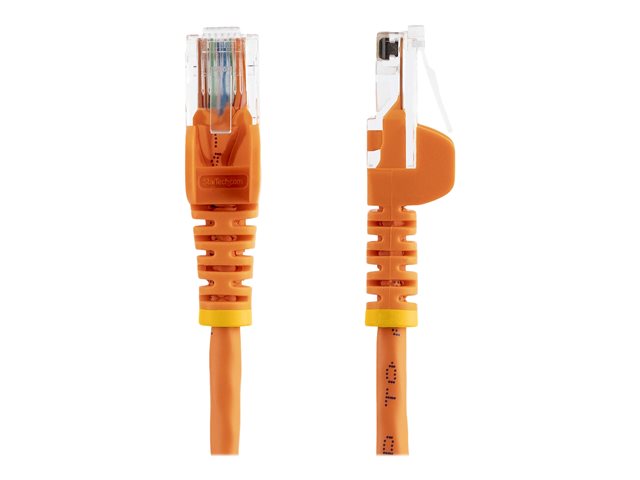 StarTech.com 1m Orange Cat5e / Cat 5 Snagless Patch Cable - Patch cable - RJ-45 (M) to RJ-45 (M) - 1 m - UTP - CAT 5e - riser, snagless - orange
