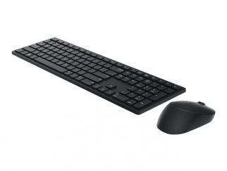 Dell Pro KM5221W - Keyboard and mouse set - wireless - 2.4 GHz - QWERTY - UK - black - with 3 years NBD Advance Exchange