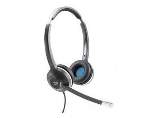 Cisco 532 Wired Dual - Headset - on-ear - wired - for IP Phone 6841, 6851, 7821, 7841, 7861, 8811, 8841, 8845, 8851, 8861, 8865, 8865NR