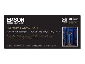 Epson PremierArt Water Resistant Canvas - canvas paper - glossy - 1 roll(s) - Roll A1 (61.0 cm x 12.2 m) - 350 g/m²