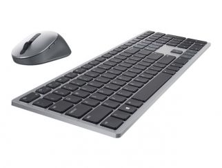 Dell Premier Multi-Device KM7321W - Keyboard and mouse set - wireless - 2.4 GHz, Bluetooth 5.0 - QWERTY - UK - titan grey - with 3 years NBD Advance Exchange