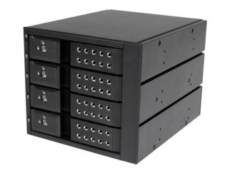 StarTech.com 4-Bay Mobile Rack Backplane - Trayless Hot Swap Mobile Rack Backplane for 3.5in SAS II/SATA III - 6 Gbps HDD (HSB4SATSASBA) - storage mobile rack