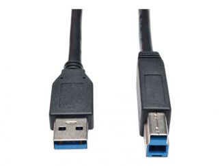 Eaton Tripp Lite Series USB 3.2 Gen 1 SuperSpeed Device Cable (A to B M/M) Black, 10 ft. (3.05 m) - USB cable - USB Type B (M) to USB Type A (M) - USB 3.0 - 3.05 m - black