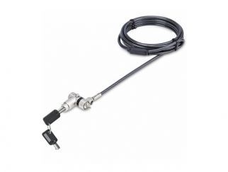 StarTech.com Universal Laptop Lock 6.6ft (2m), Security Cable For Notebook Compatible With Noble Wedge®/Nano/K-Slot; Keyed Locking Cable - Anti-Theft Cut-Resistant Steel Cable (UNIVK-LAPTOP-LOCK) - security cable lock