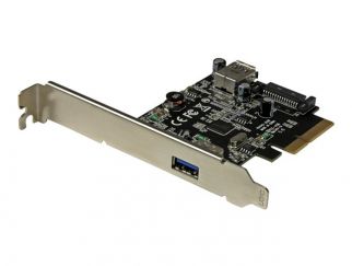 StarTech.com 2 Port USB 3.1 (10Gbps) Card - USB-A 1x External 1x Internal - PCIe USB 3.1 Card with Type-A - PCI Express (PEXUSB311EI) - USB adapter - PCIe x4 - USB 3.1 x 2