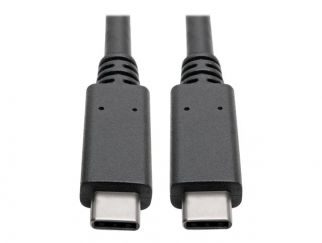 Eaton Tripp Lite Series USB-C Cable (M/M) - USB 3.2, Gen 2 (10 Gbps), 5A (100W) Rating, Thunderbolt 3 Compatible, 3 ft. (0.91 m) - USB cable - 24 pin USB-C (M) to 24 pin USB-C (M) - USB 3.1 Gen 2 - 20 V - 5 A - 91.4 cm - molded - black