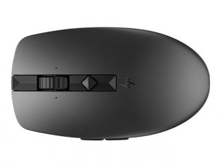 HP 715 - mouse - multi-device, rechargeable - Bluetooth 3.0, 2.4 GHz - black