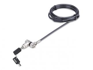 StarTech.com Universal Laptop Lock 6.6ft (2m), Security Cable For Notebook Compatible With Noble Wedge/Nano/K-Slot, Keyless Combination Locking Cable - Anti-Theft Cut-Resistant Steel Cable (UNIVC4D-LAPTOP-LOCK) - Security cable lock - black, silver - 2 m