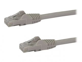 StarTech.com 3m CAT6 Ethernet Cable, 10 Gigabit Snagless RJ45 650MHz 100W PoE Patch Cord, CAT 6 10GbE UTP Network Cable w/Strain Relief, Grey, Fluke Tested/Wiring is UL Certified/TIA - Category 6 - 24AWG (N6PATC3MGR) - patch cable - 3 m - grey