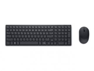 Dell Pro Compact Silent Keyboard and Mouse - KM555 - Keyboard and mouse set - wireless - 2.4 GHz, Bluetooth 5.1 - QWERTY - UK - black - with 3 years NBD Advance Exchange