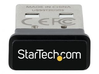 StarTech.com USB Bluetooth 5.0 Adapter, USB Bluetooth Dongle Receiver for PC/Computer/Laptop/Keyboard/Mouse/Headsets, Range 33ft/10m, EDR (USBA-BLUETOOTH-V5-C2) - network adapter - USB