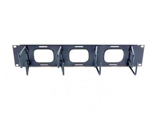 HORIZONTAL CABLE ORGANIZER 2U W/PASS THROUGH HOLES
