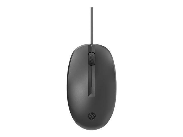 HP 125 - Mouse - wired - USB - black - Smart Buy
