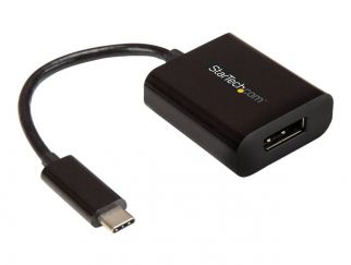 StarTech.com USB C to DisplayPort Adapter 4K 60Hz - USB Type-C to DP 1.4 Monitor Video Converter (DP Alt Mode) - Thunderbolt 3 Compatible - DisplayPort adapter - 24 pin USB-C (M) to DisplayPort (F) - Thunderbolt 3 / DisplayPort 1.4 - 14 cm - 8K30Hz (7680 
