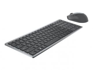 Dell Pro Plus Compact Keyboard and Mouse - KM7120W - keyboard and mouse set - QWERTY - US International - titan grey Input Device