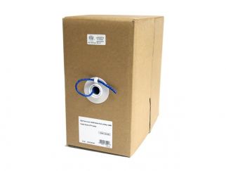 StarTech.com 1000ft CAT5e Ethernet Cable - Blue - Bulk Roll - Solid UTP Cable - CMR Rated - Box of CAT5e Network Wire Cable (WIRC5ECMR) - Bulk cable - 305 m - UTP - CAT 5e - solid - blue - for P/N: POEEXT2GAT, ST1000SPEXI, ST5GPEXNB, USB2001EXT2P, USB2001