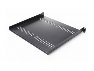 StarTech.com 2-Pack 1U Server Rack Shelf, Vented, 44lb Capacity, 16" Deep (CABSHELF116V2PK) - rack shelf - 1U