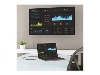 StarTech.com 3ft/1m USB C to DisplayPort 1.2 Cable 4K 60Hz, USB-C to DisplayPort Adapter Cable HBR2, USB Type-C DP Alt Mode to DP Monitor Video Cable, Compatible with Thunderbolt 3, Black - USB-C Male to DP Male (CDP2DPMM1MB) - DisplayPort cable - 24 pin