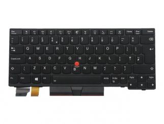 Chicony - notebook replacement keyboard - with Trackpoint - QWERTY - UK - black Input Device