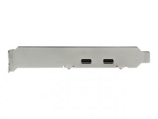 StarTech.com PCIe USB 3.1 Card, 2x USB C 3.1 Gen 2 10Gbps, PCIe Gen 3 x4, ASM3142 Chipset, USB Type-C PCI Express Card, 2-Port USB 3.2 Gen 2x1 Expansion Add-On Card, Windows, macOS, Linux - Full/Low-Profile - USB adapter - PCIe 3.0 x4 - USB-C 3.1 Gen 2 x