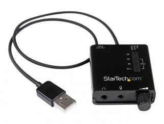 StarTech.com USB Sound Card w/ SPDIF Digital Audio & Stereo Mic - External Sound Card for Laptop or PC - SPDIF Output (ICUSBAUDIO2D) - sound card