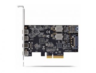 StarTech.com 5-Port USB PCIe Card, USB 3.2 10Gbps, PCI Express Card with 4x USB-C Ports, 1x USB-A Internal Port, USB PCIe Controller Card, Windows/macOS/Linux - USB adapter - PCIe 3.0 x4 - USB-C 3.2 Gen 1 x 4 + USB 3.2 Gen 1 x 1