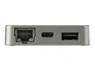 StarTech.com USB-C Multiport Adapter - USB 3.1 Gen 2 Type-C Mini Dock - USB-C to 4K HDMI or 1080p VGA Video - 10Gbps USB-A USB-C, GbE - Portable Travel Laptop Dock - Works w/Thunderbolt 3 (DKT31CHVL) - docking station - USB-C - VGA, HDMI - 1GbE - TAA Comp