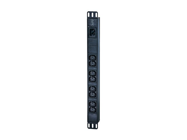 APC Easy Basic Rack PDU EPDU1016B - Power distribution unit (rack-mountable) - AC 200/208/230 V - 3680 VA - input: IEC 60320 C20 - output connectors: 8 (power IEC 60320 C13) - 1U - 2.5 m cord - black - for P/N: SCL500RM1U, SCL500RMI1U, SMT1500RM2UCUS, SMX