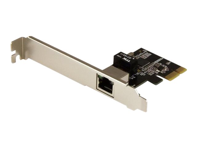 Startech 1-Port Gigabit Ethernet Network Card - PCI Express, Intel I210 NIC - Single Port PCIe Network Adapter Card with Intel Chipset (ST1000SPEXI) - Network adapter - PCI Express x1 low profile - 1GbE - 1000Base-T - black