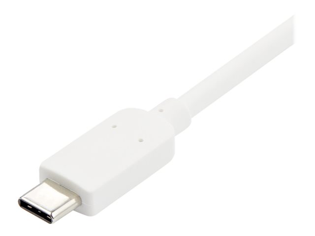StarTech.com USB C to HDMI 2.0 Adapter with Power Delivery, 4K 60Hz USB Type-C to HDMI Display/Monitor Video Converter, 60W PD Pass-Through Charging Port, Thunderbolt 3 Compatible, White - USB-C Display Adapter (CDP2HDUCPW) - External video adapter - USB-