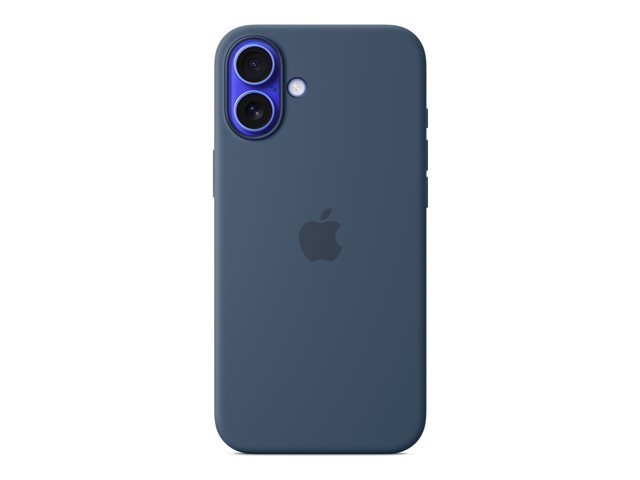 Apple - Back cover for mobile phone - MagSafe compatibility - silicone - denim - for iPhone 16 Plus