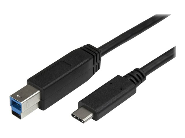 StarTech USB C to USB B Printer Cable - 6 ft / 2m - USB C Printer Cable - USB C to USB B Cable - USB Type C to Type B (USB315CB2M) - USB cable - USB-C (M) to USB Type B (M) - USB 3.1 Gen1 - 2 m - for P/N: HB30C5A2CSC, HBS304A24A, SV231DHU34K6, SV231HU34K6