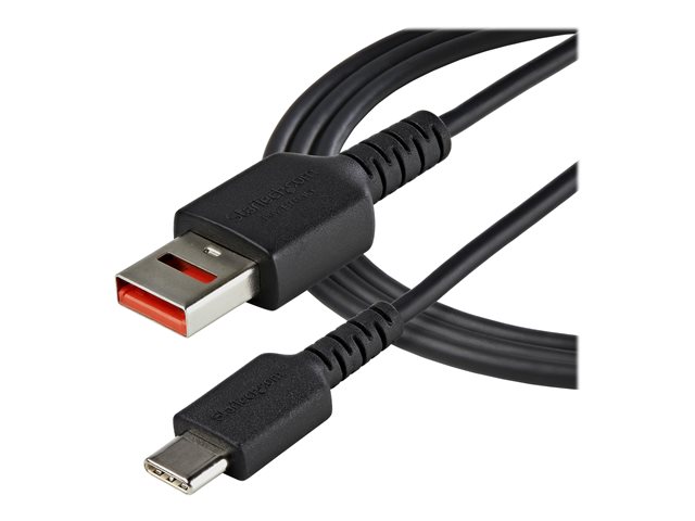 StarTech 3ft (1m) Secure Charging Cable, USB-A to USB-C Data Blocker Charge-Only Cable, No-Data Power-Only Charger Cable for Phone/Tablet, Data Blocking USB Protector Adapter Cable - 5V at 2.4A (12W max) (USBSCHAC1M) - USB cable - USB (power only) (M) to