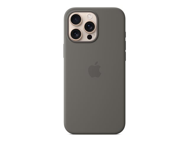 Apple - Protective cover for mobile phone - MagSafe compatibility - silicone - stone grey - for iPhone 16 Pro Max